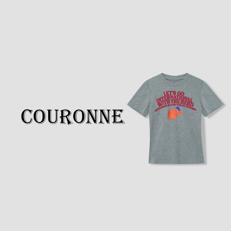 【小熊】-春夏‘’大象环游世界‘’设计简约百搭圆领短袖上衣31133