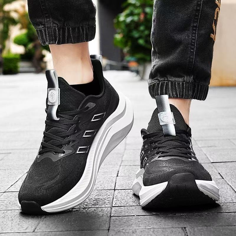 DK秋季男女款厚底黑色减震休闲运动鞋