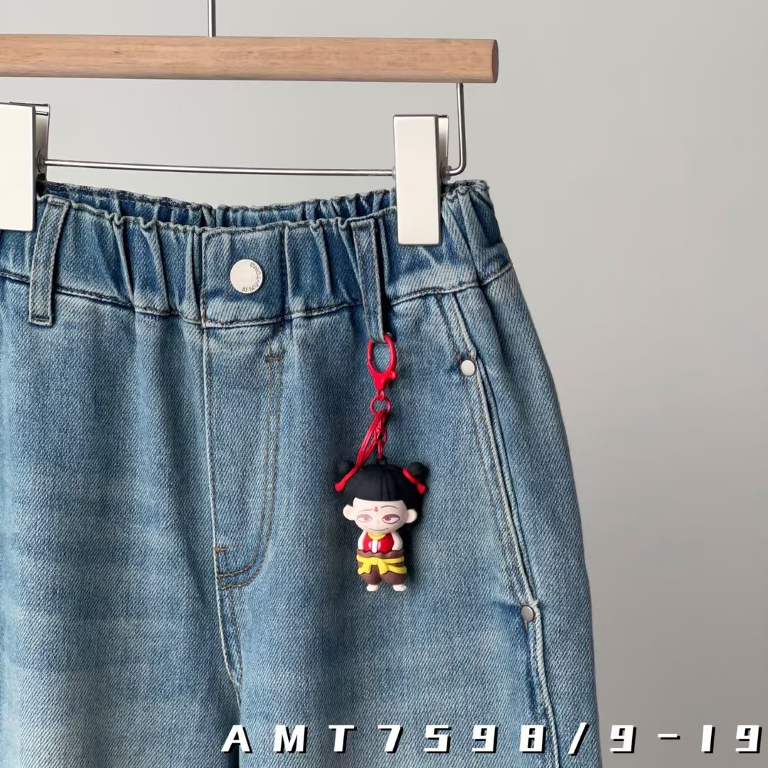 2025爱木童休闲韩版时尚男女童哪吒垮裤