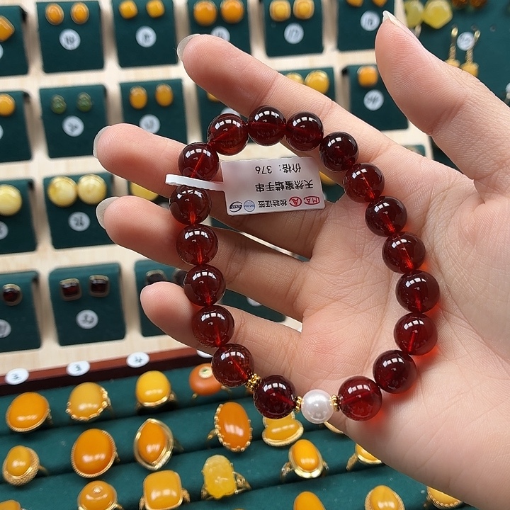 琥珀未镶嵌手链精品