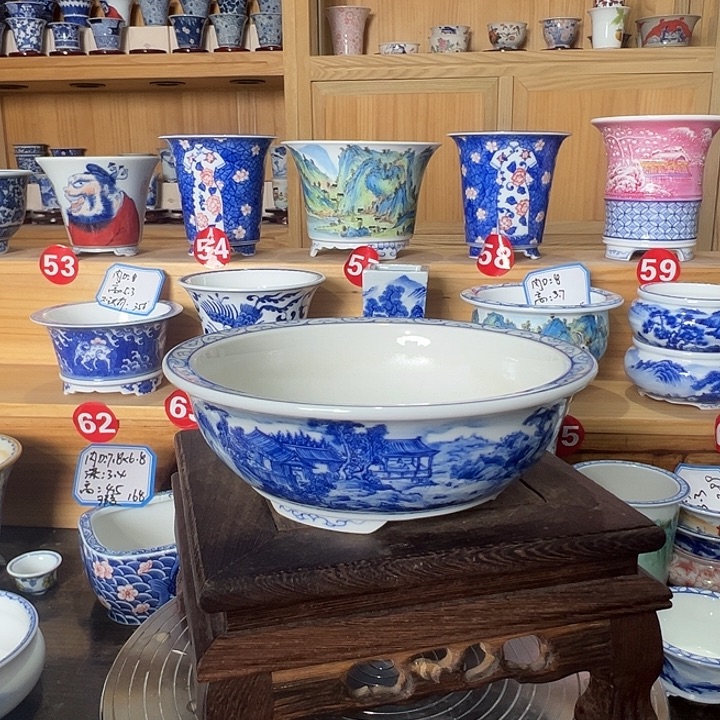 陈***8墨奈手绘陶瓷花盆