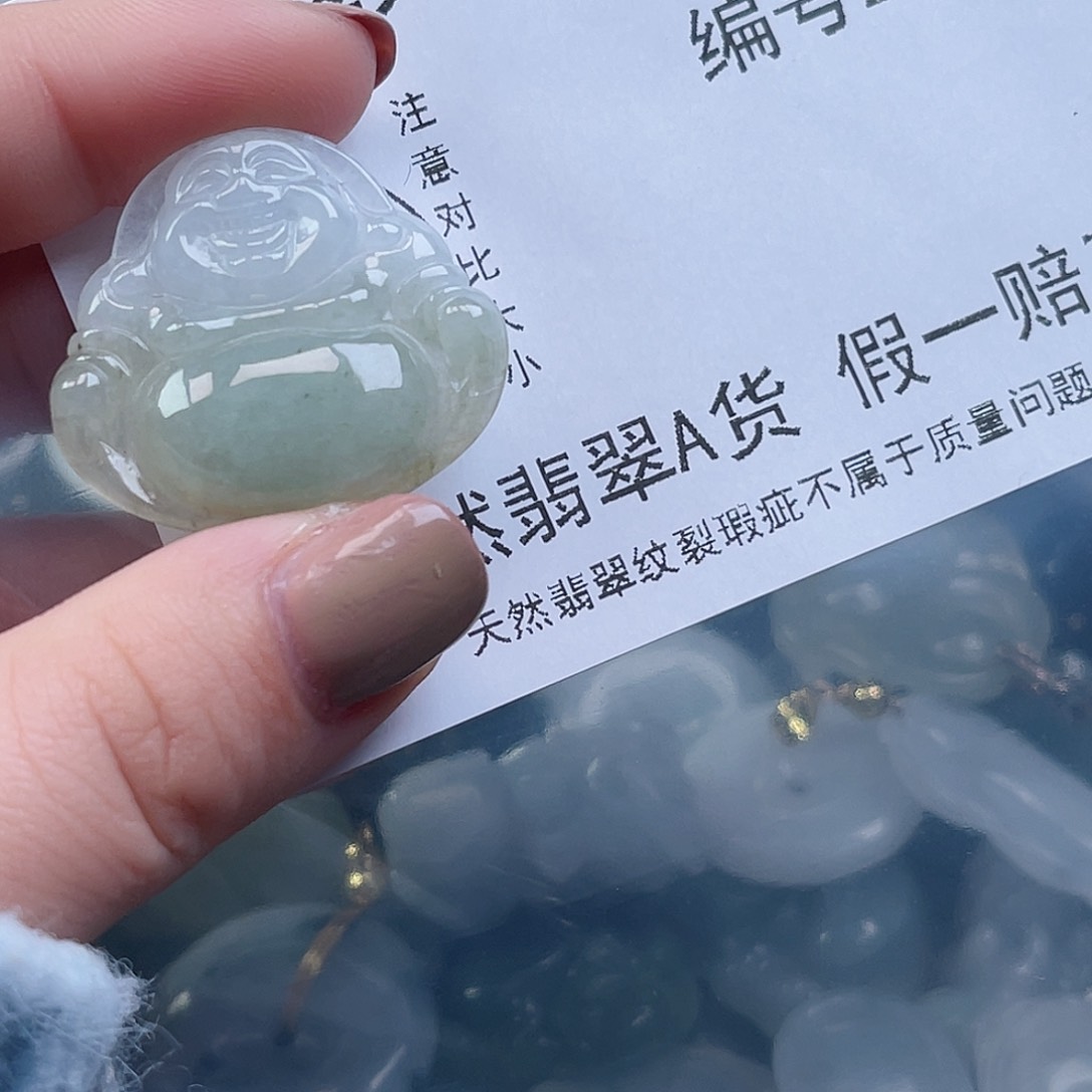 翡翠颈饰未镶嵌天然翡翠287