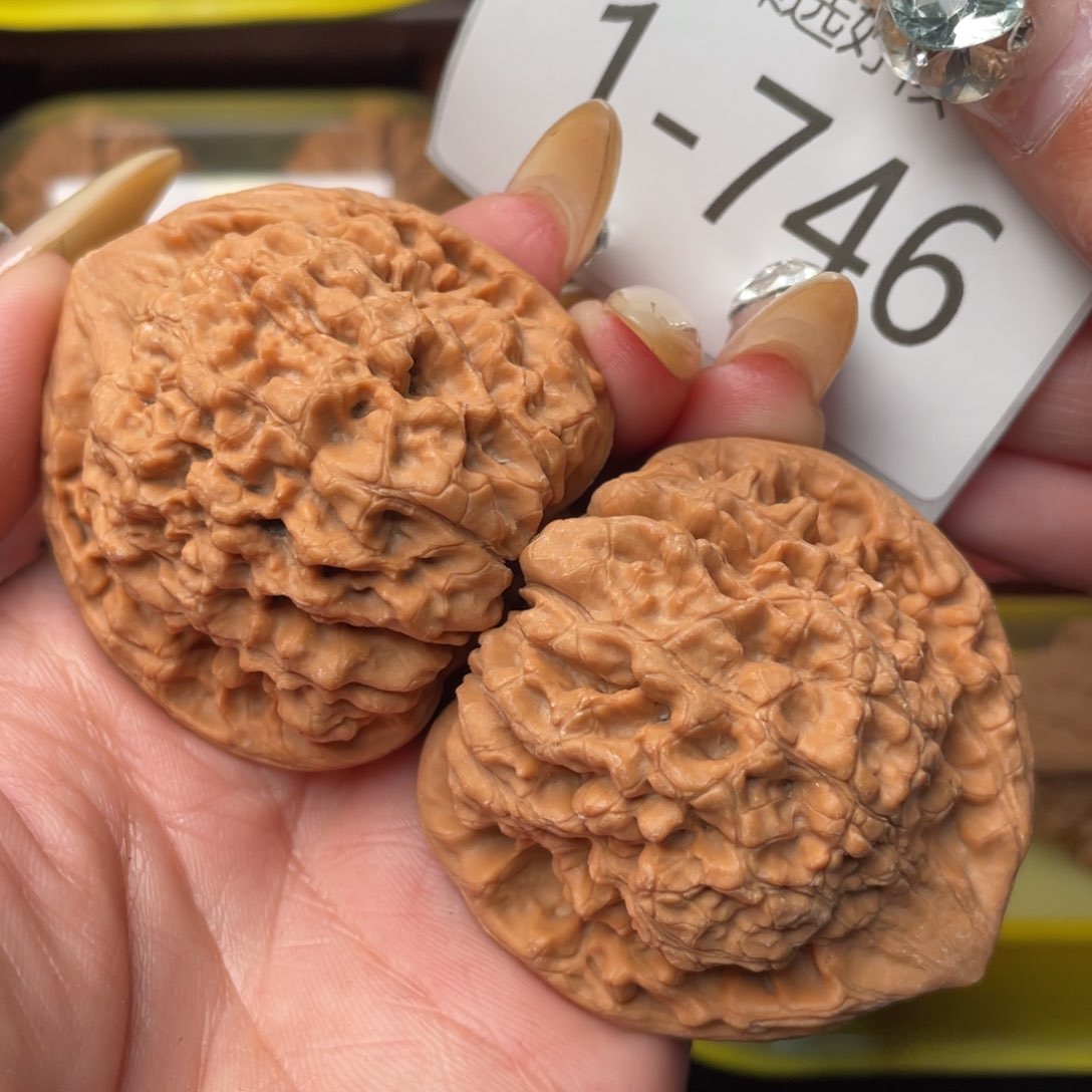 文玩核桃把件48全品麒麟纹官帽