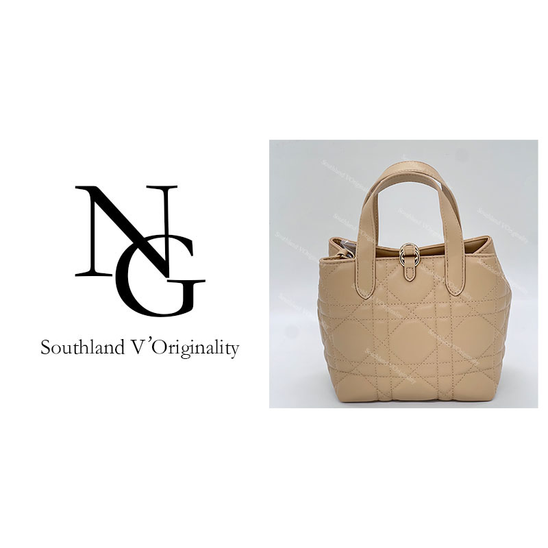 NG/19CM原创私定真皮包-1059-正三格水桶蒂-奶茶