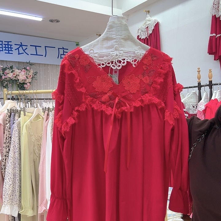 三醋酯纤维宫廷款两件套