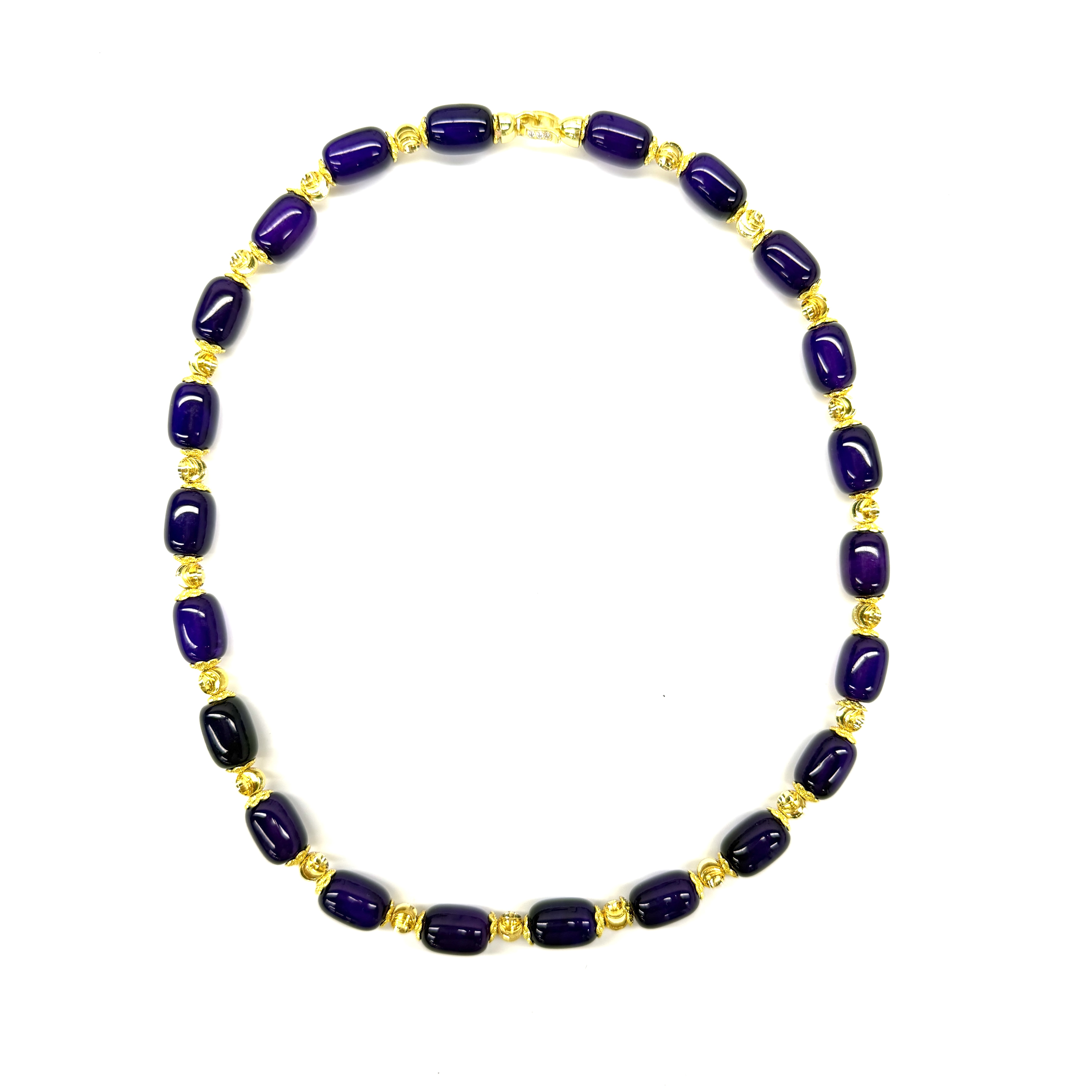 X568-复古风桶珠项链-赠礼盒