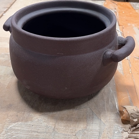 微瑕，明火，口径20厘米，高度14没有盖子，变形