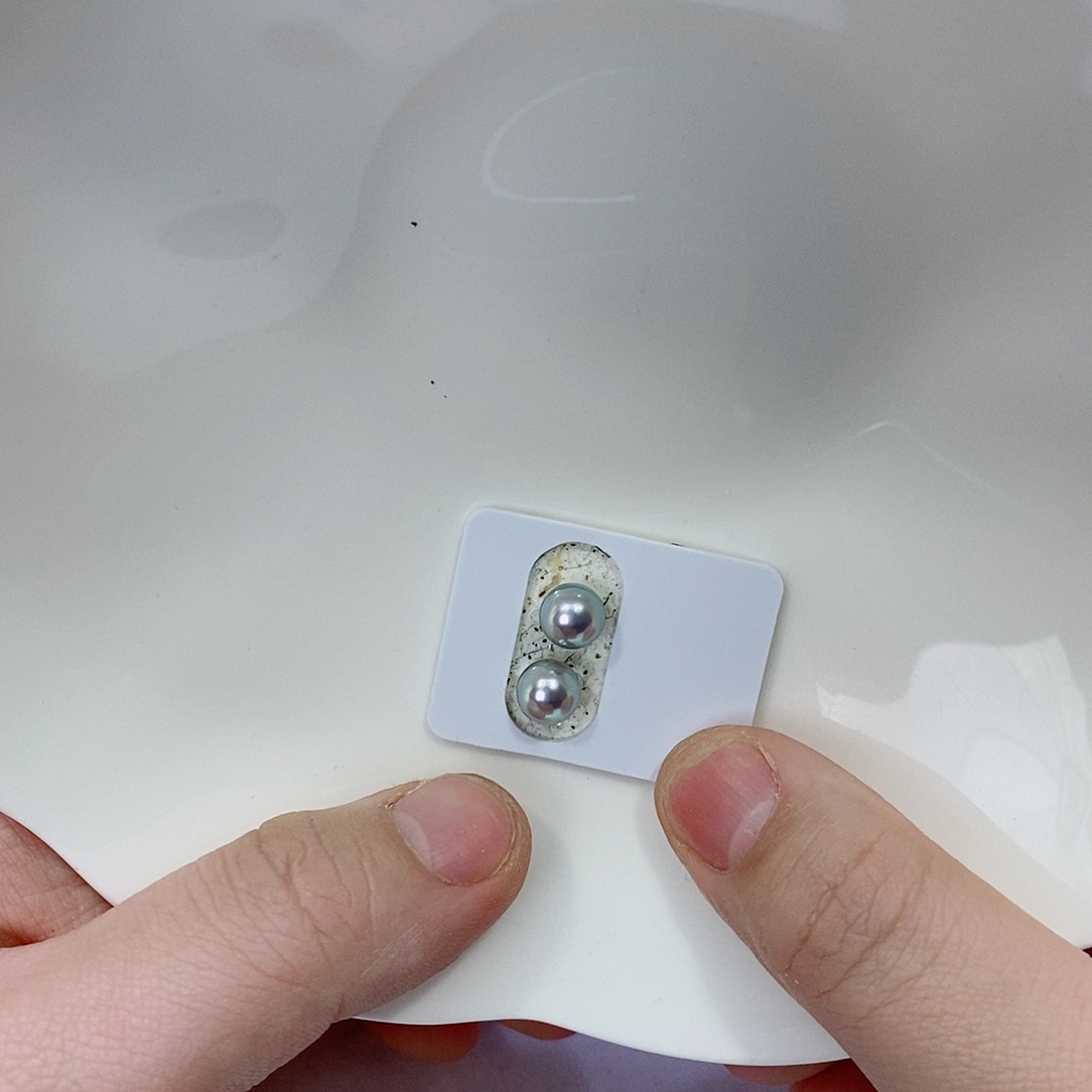 海水珍珠耳饰18K金镶嵌