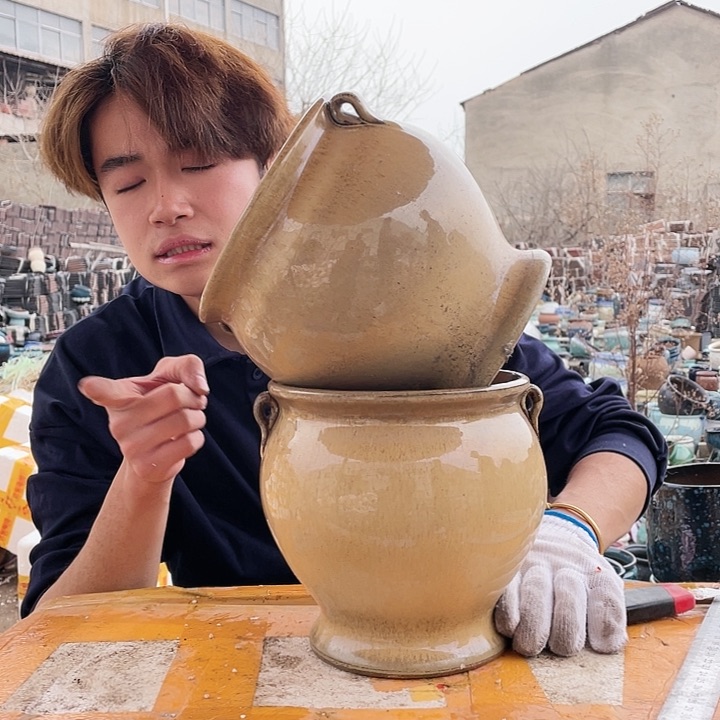 无铅玻璃宜兴紫砂花盆18/18