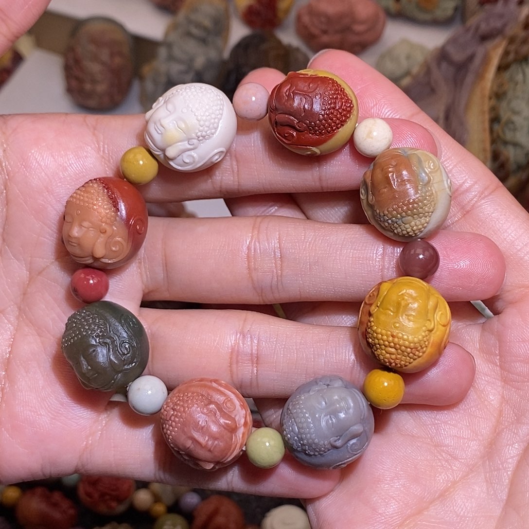 石英质玉（阿拉善玉）未镶嵌手链