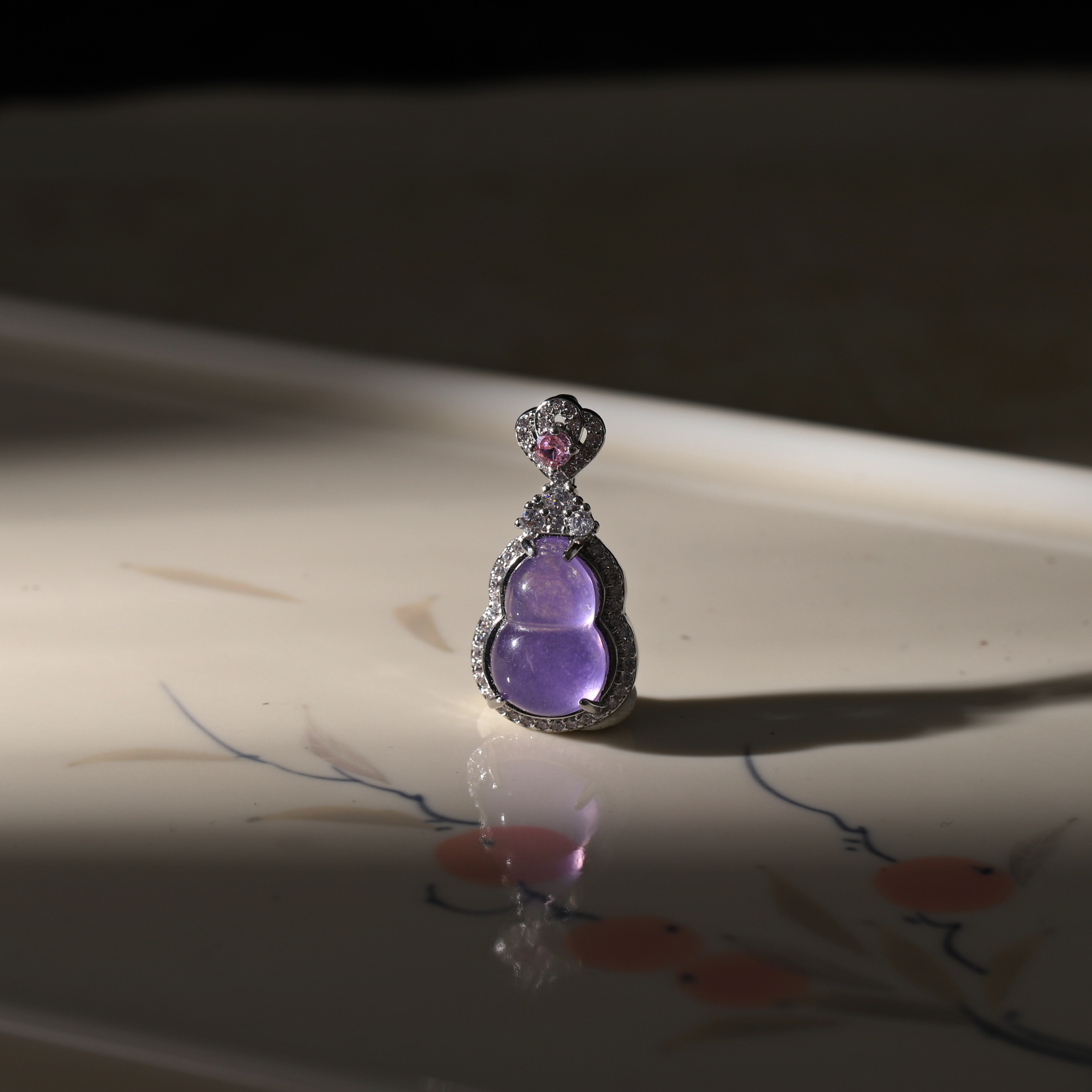 【慧慧珠宝】高冰紫葫芦吊坠HF3439S