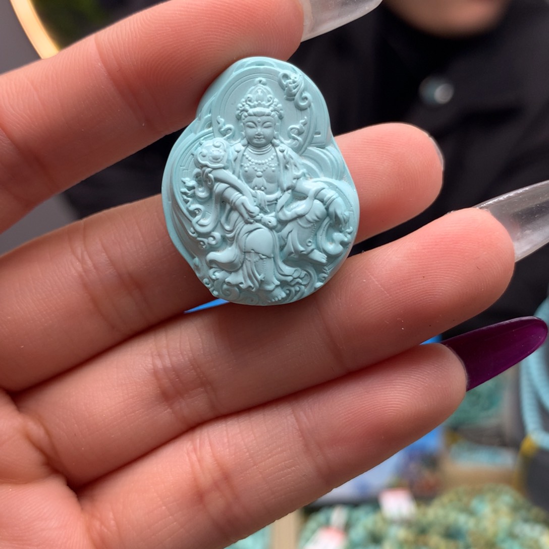 绿松石挂件未镶嵌