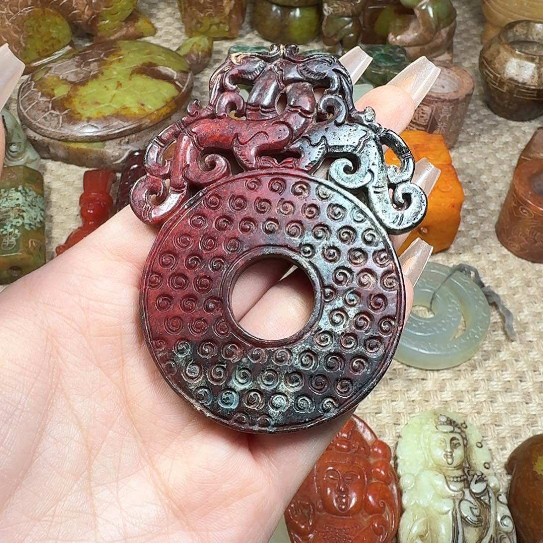 白玉菩提吊坠挂件