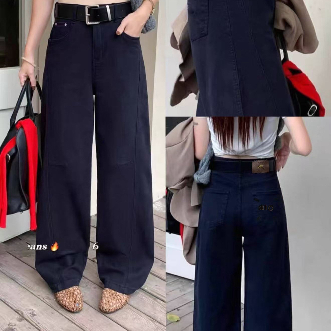 9980后兜刺绣弯刀拖地裤