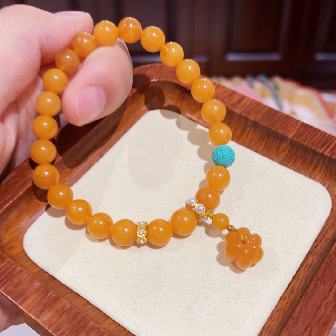 蜜蜡手链未镶嵌手串