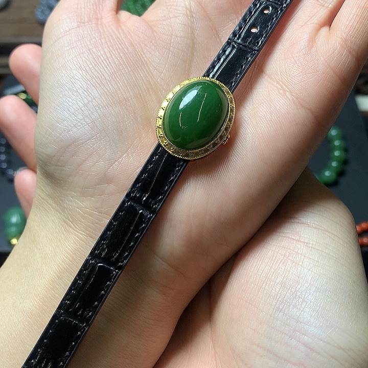 和田玉手绳银S925镶嵌