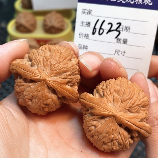 文玩核桃把件41白狮子修6623