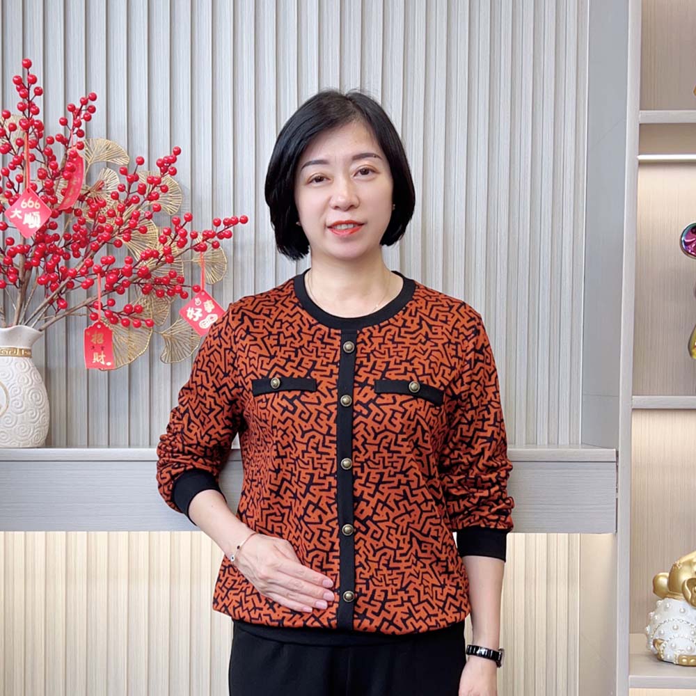 秋季新款时尚洋气减龄中老年妈妈装休闲宽松显瘦气质圆领长袖上衣