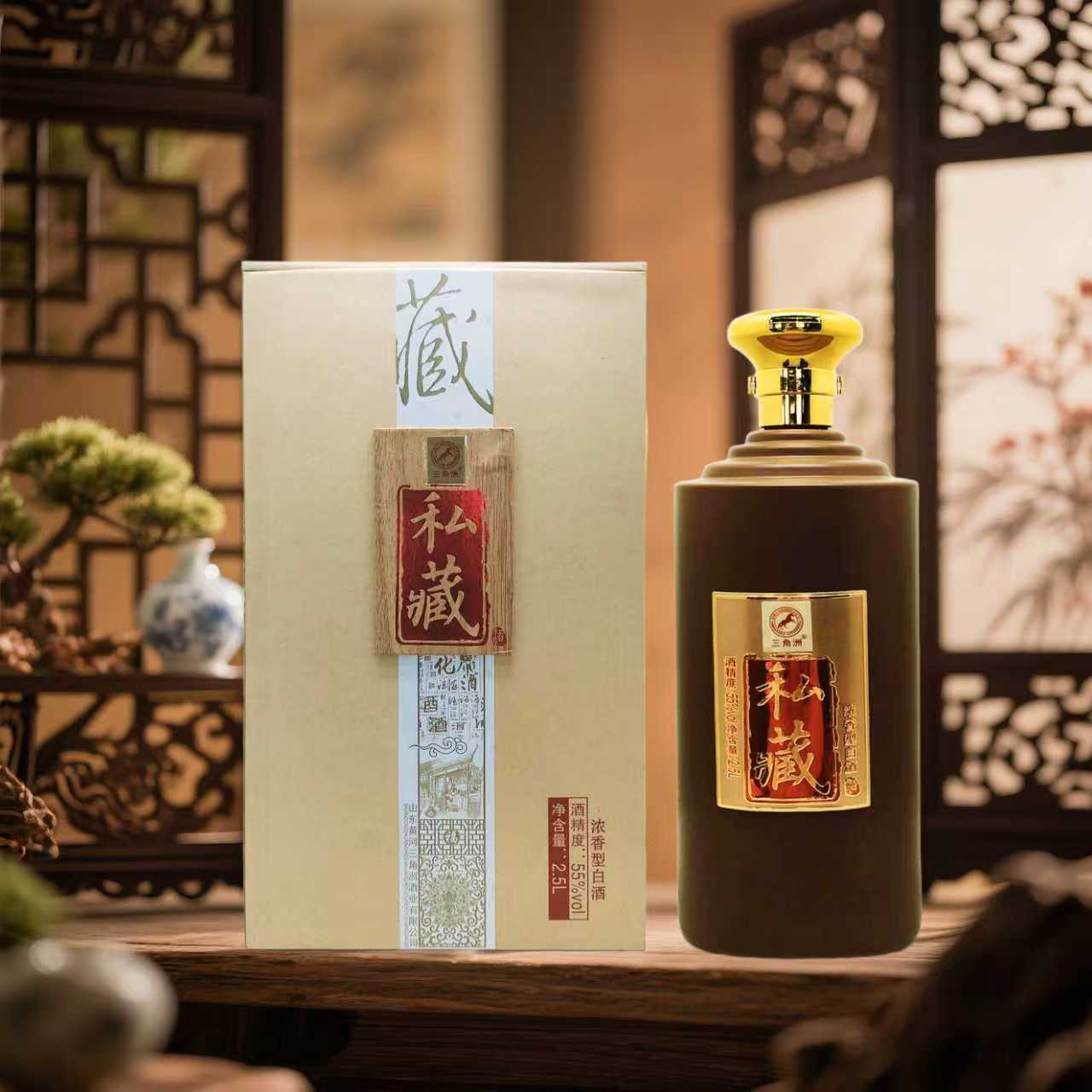 三角洲55度三角洲私藏浓香型白酒