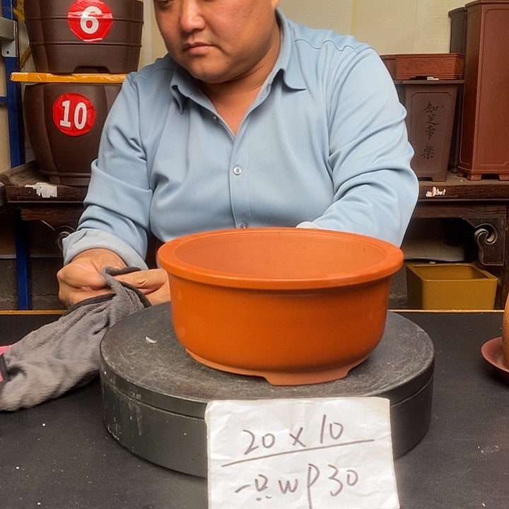 紫砂花盆货号一只WP30