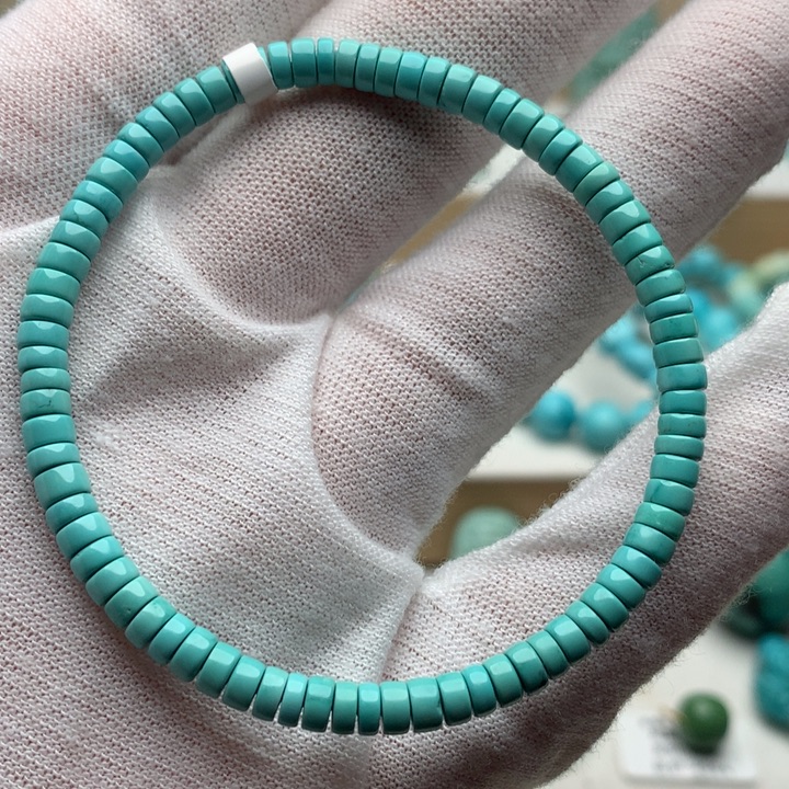 绿松石未镶嵌珠宝奇石4mm