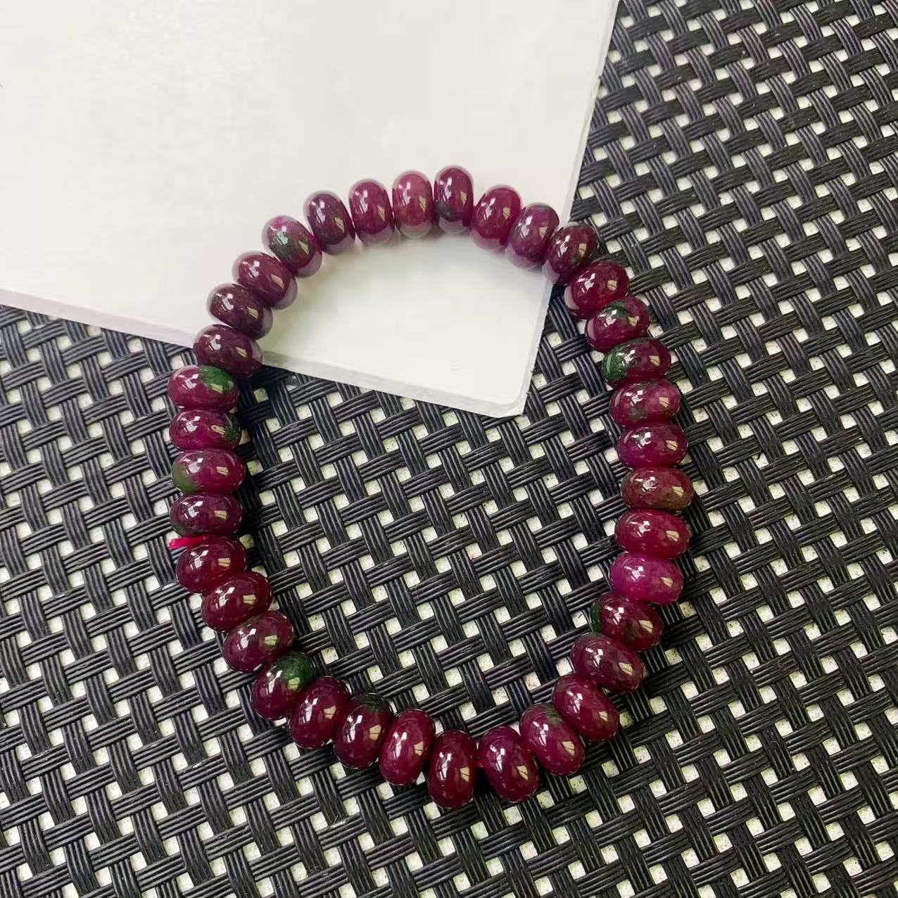 [小石]A398红绿算盘手链8M