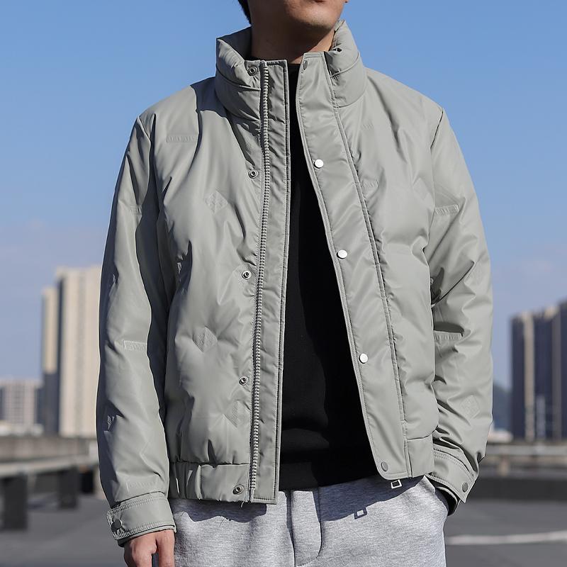 【石头清货价】立领轻薄短款冬季纯色户外加厚防寒外套保暖外套7108