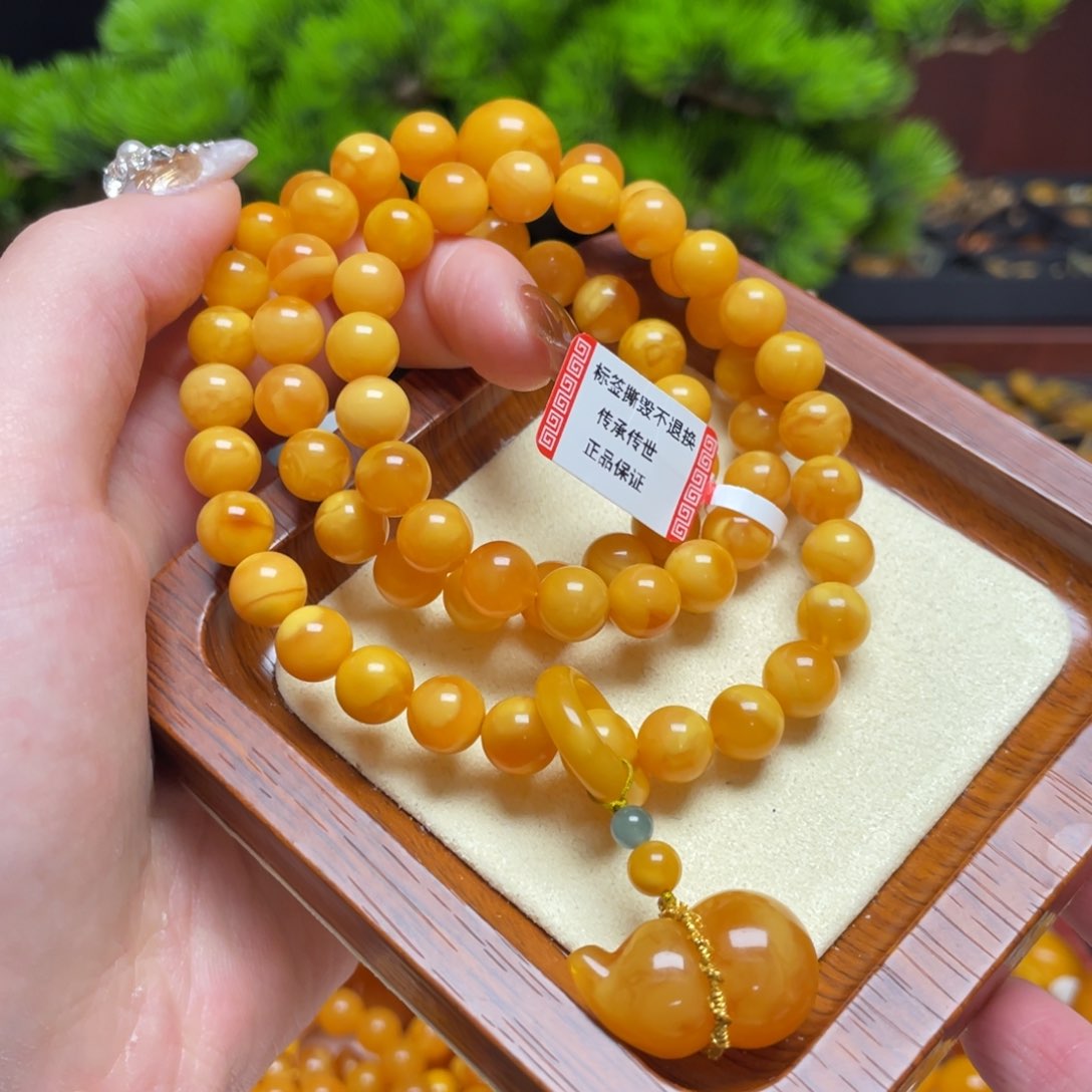 蜜蜡手链未镶嵌手串