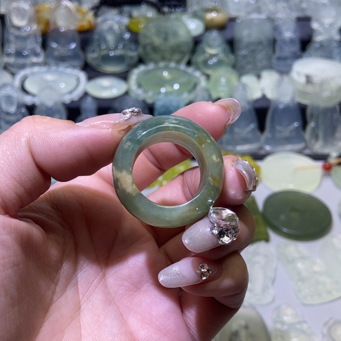 岫玉戒圈未镶嵌戒圈