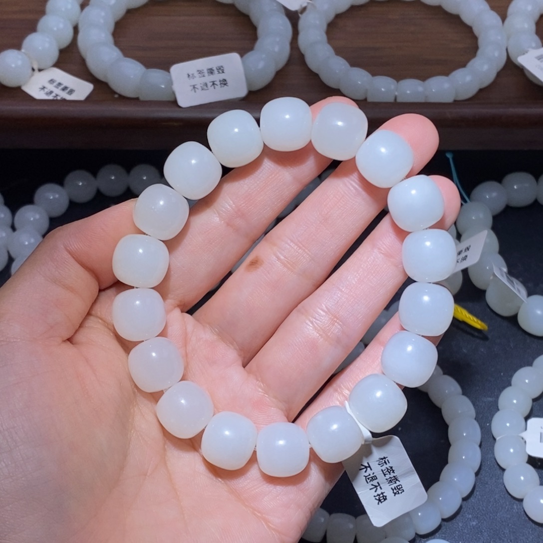 和田玉未镶嵌手链12老型