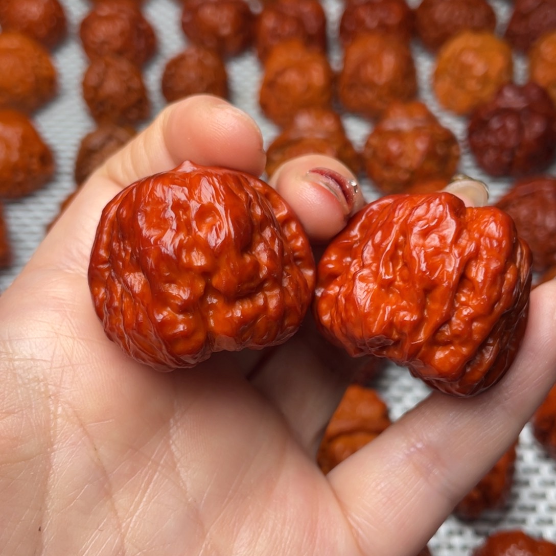 桃核吊坠文玩核桃 手把件 蛤蟆头 36