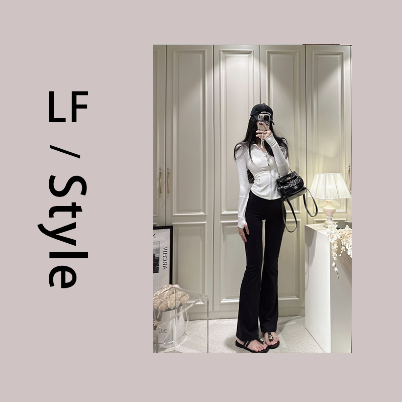 辣翻 DEF GRO修身瑜伽喇叭裤显瘦显腿长