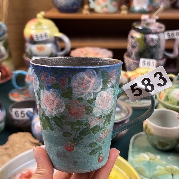 杯景德镇陶瓷手绘作品583