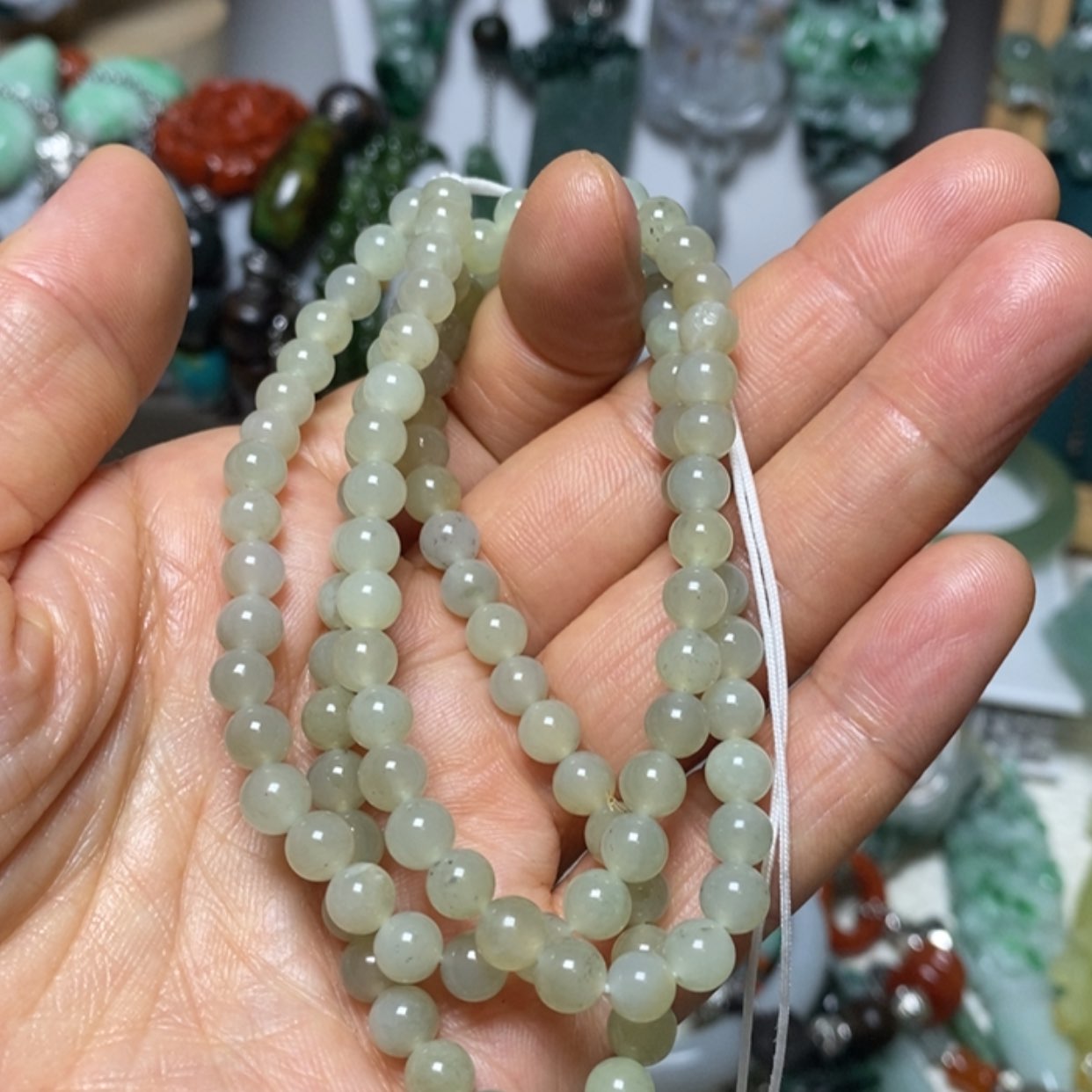 【闪购商品】蛇纹石玉吊坠未镶嵌