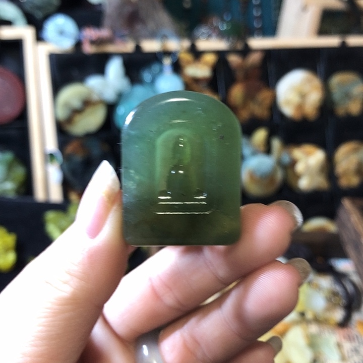 岫玉未镶嵌岫玉挂件