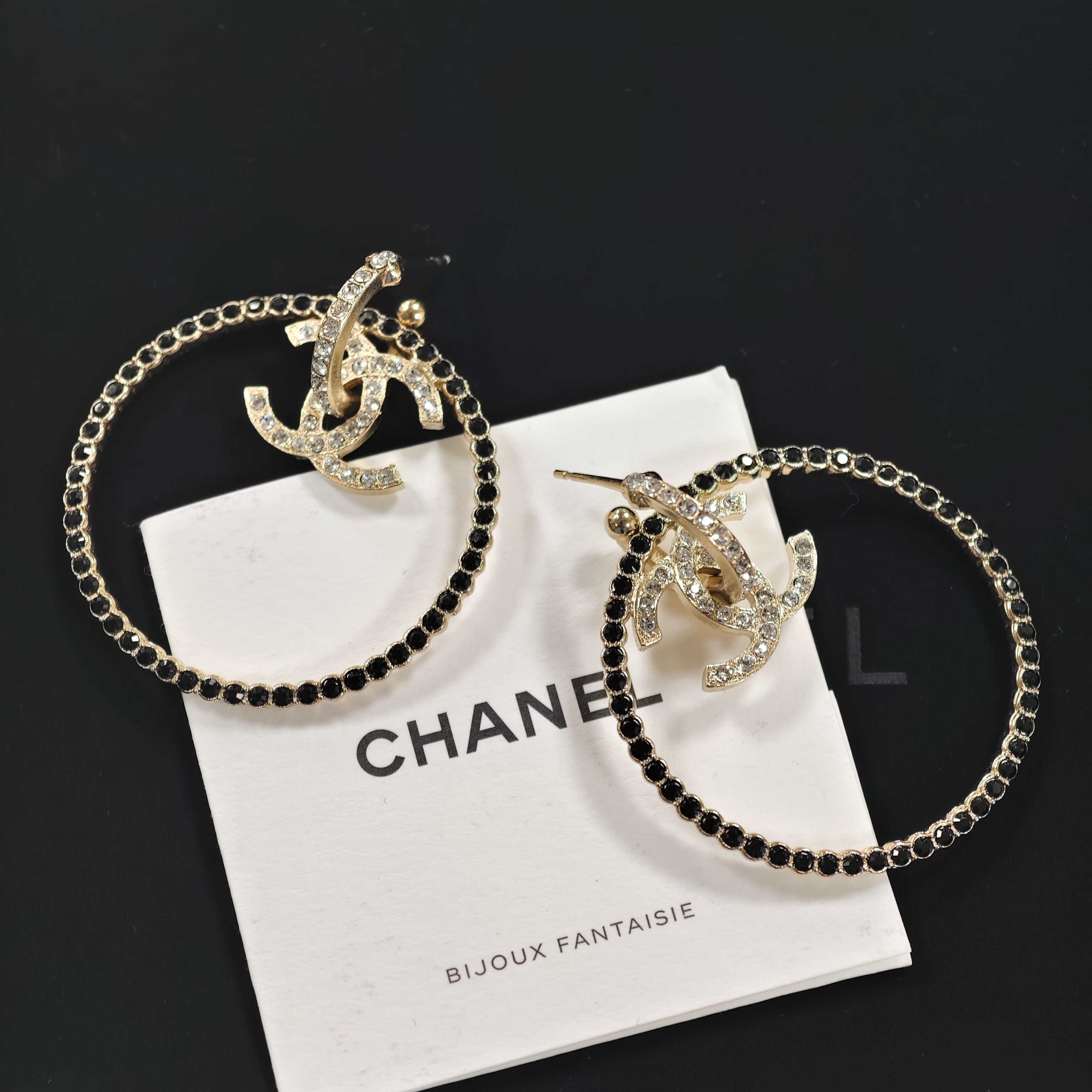 未使用 Chanel/香奈儿 耳圈精致时尚复古