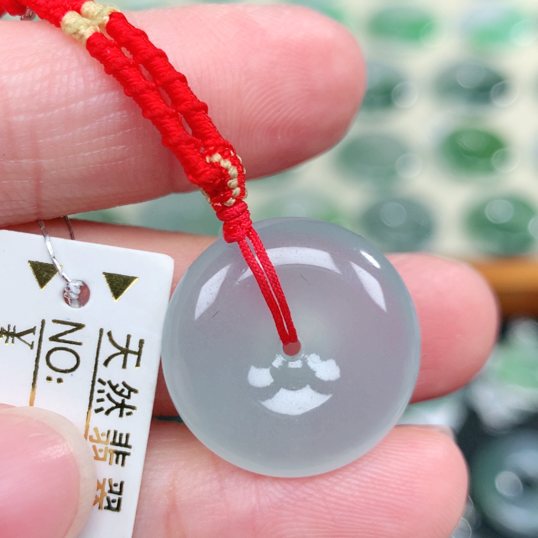 翡翠未镶嵌吊坠(不含链)19.6-5.5