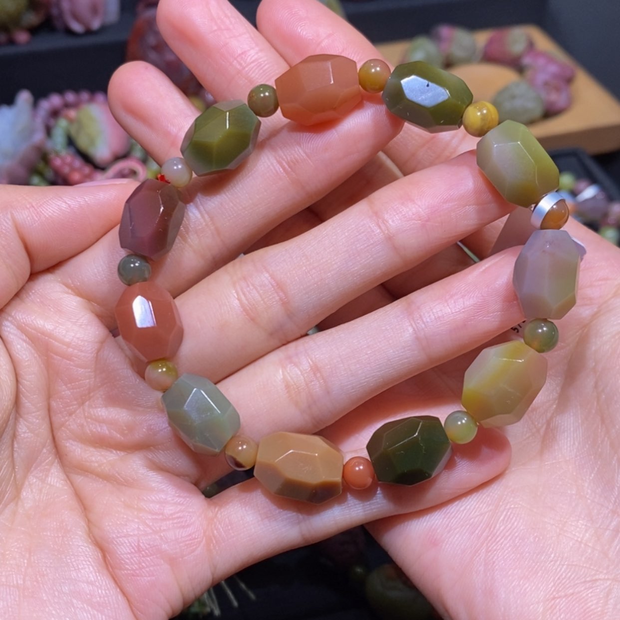 【闪购商品】玛瑙/玉髓手串未镶嵌盐源玛瑙