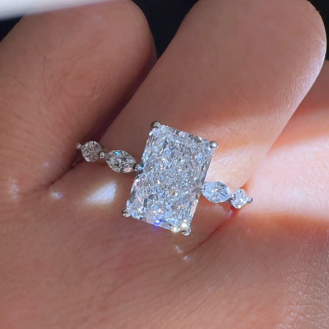 实验室培育钻石IGI 两克拉辛德瑞拉雷迪恩钻戒轻奢时尚，顺丰包邮