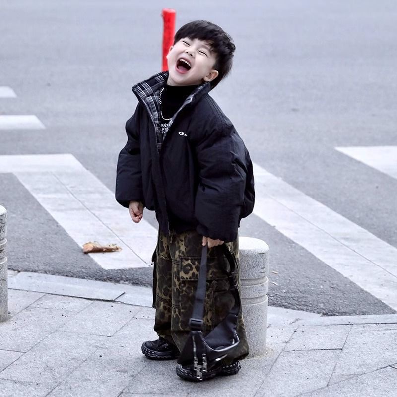 【24二棉断码清仓编码】潮童冬季加绒软底男童女童老爹运动鞋儿童