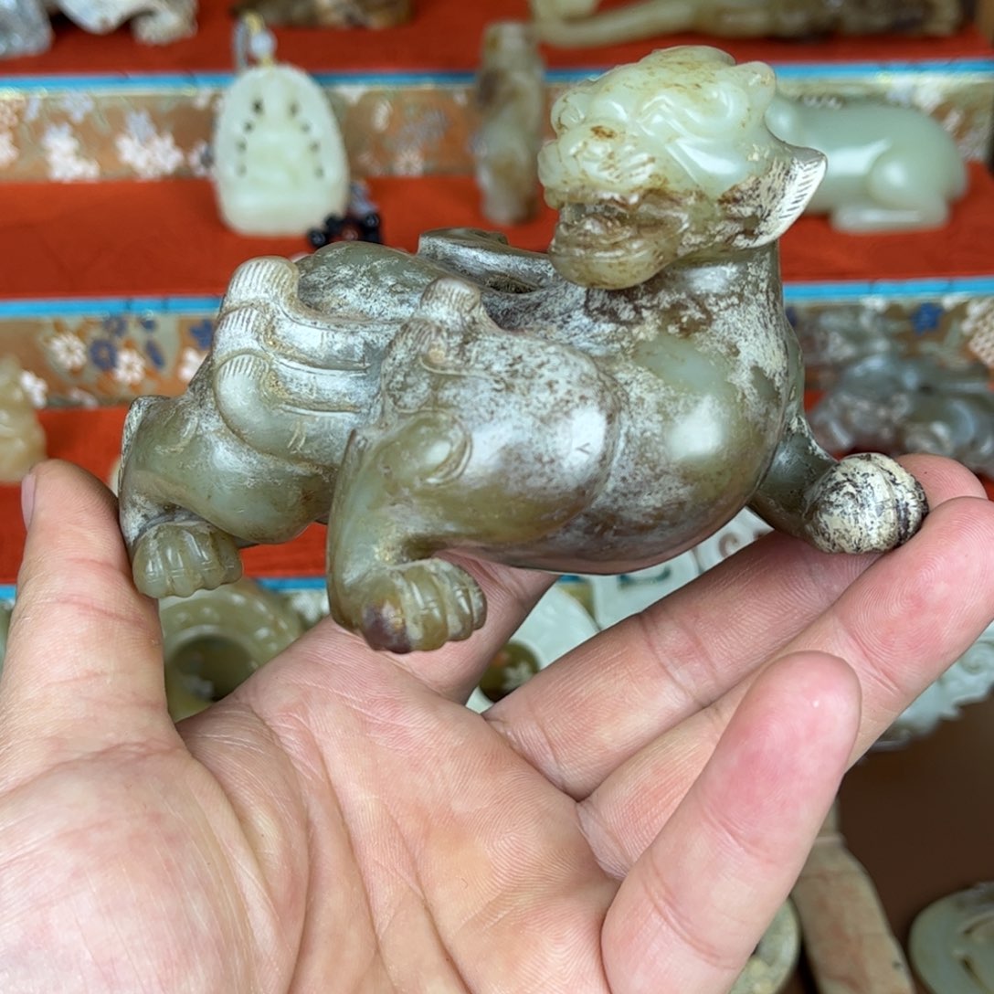 和田玉（糖玉）挂件未镶嵌瑞