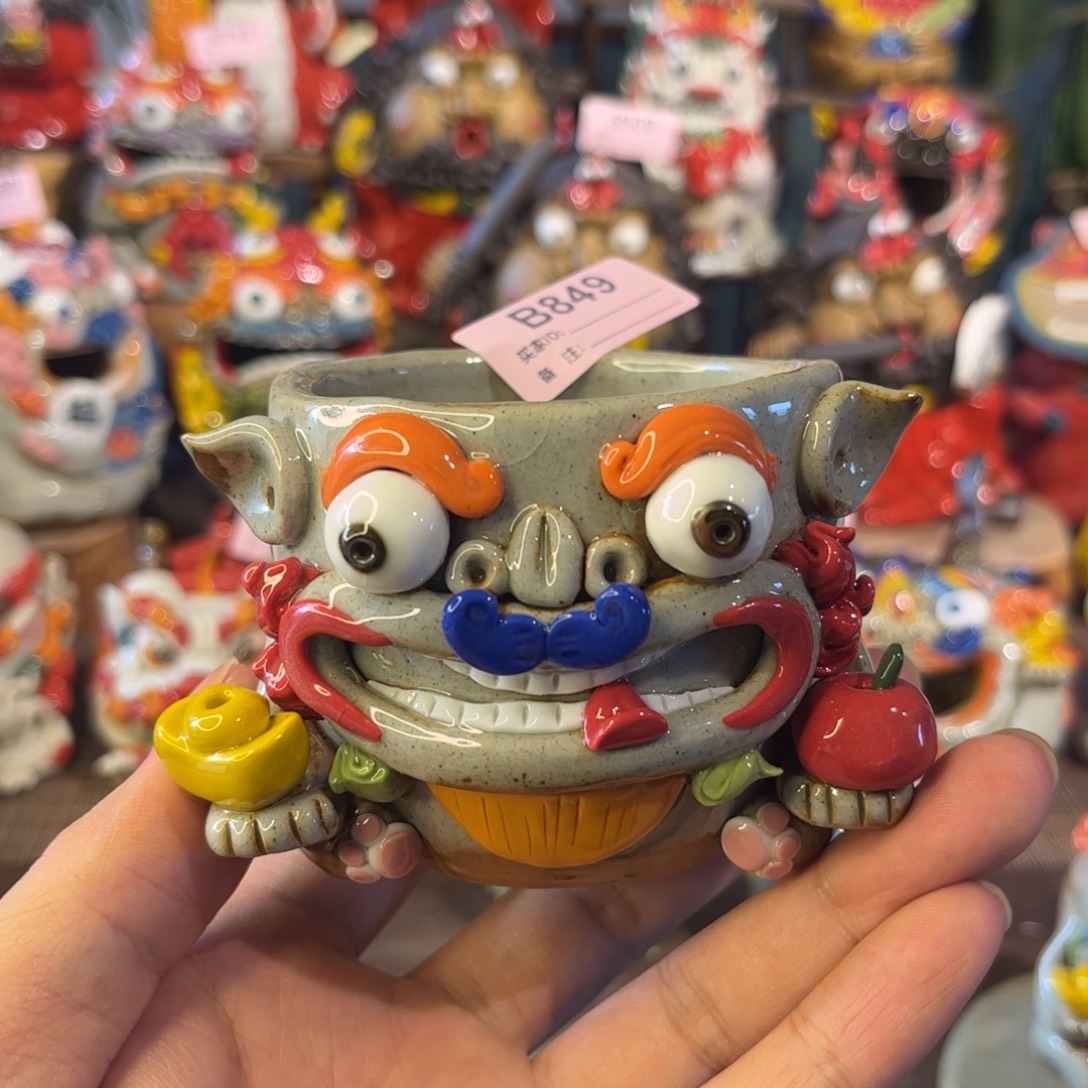 泥塑纯手工茶宠摆件