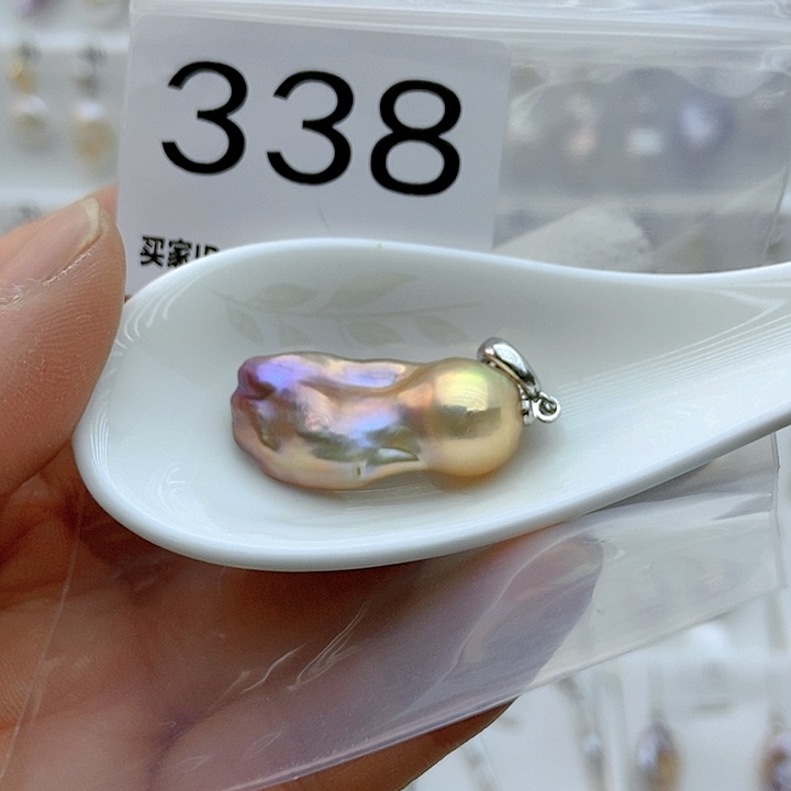 淡水珍珠颈饰银S925镶嵌