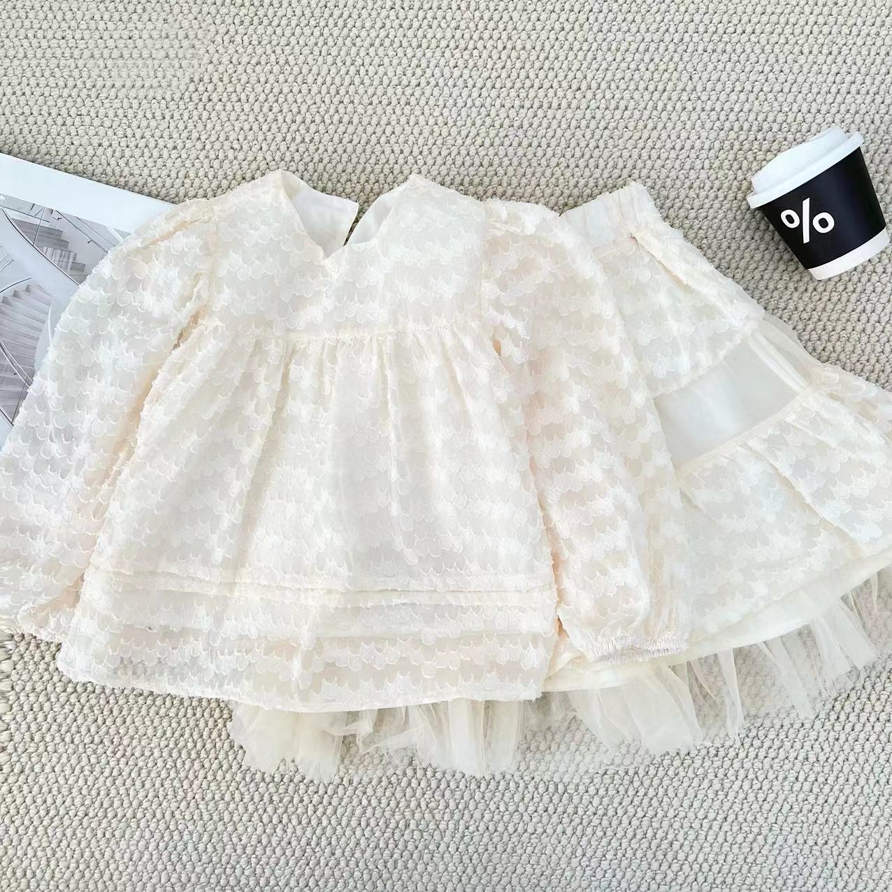 女童2025夏季新款甜美两件套裙B0779