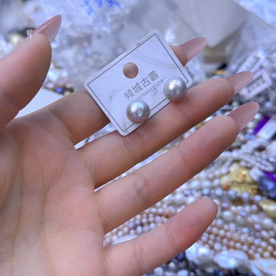 银S925镶嵌995淡水珍珠