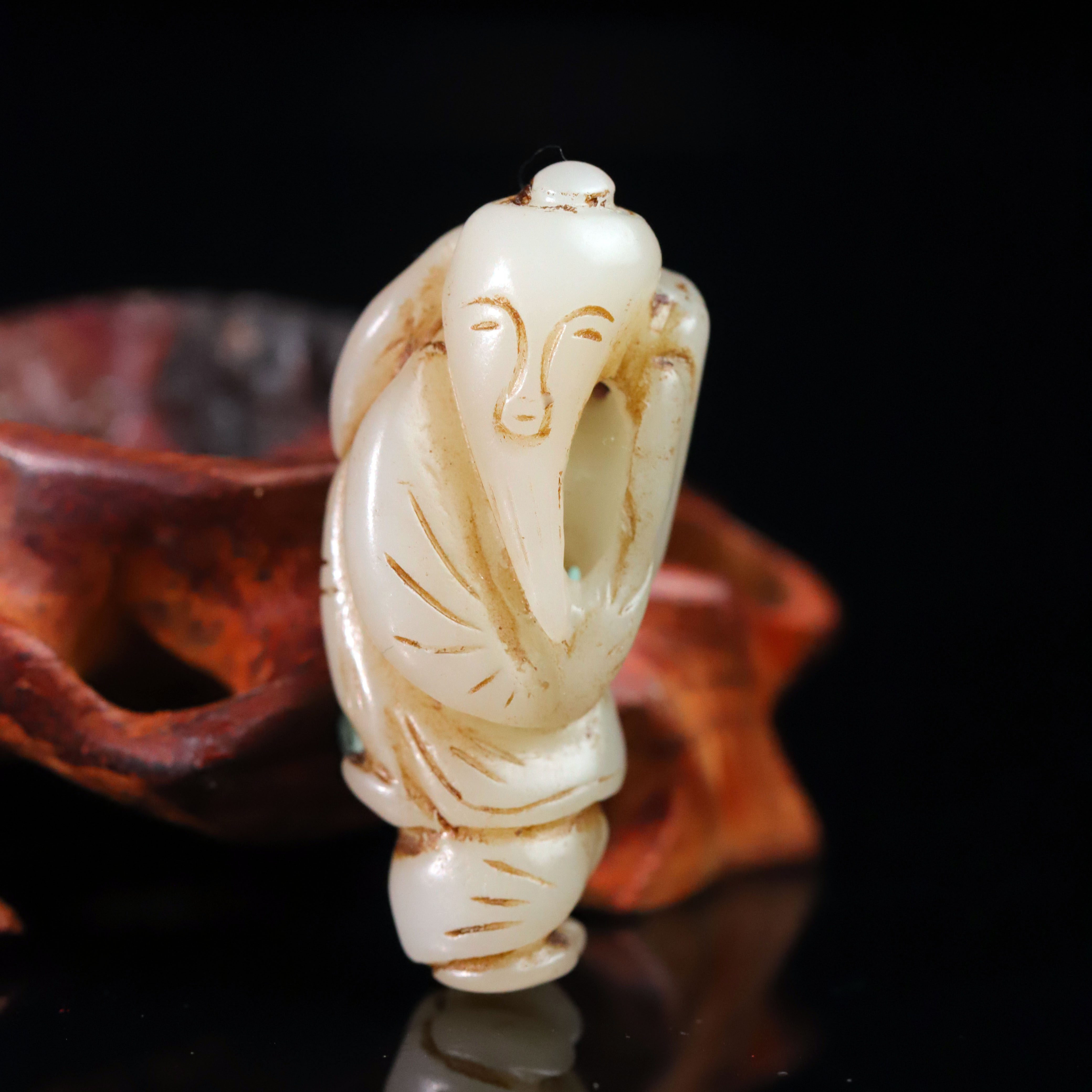 清代和田玉人物造像