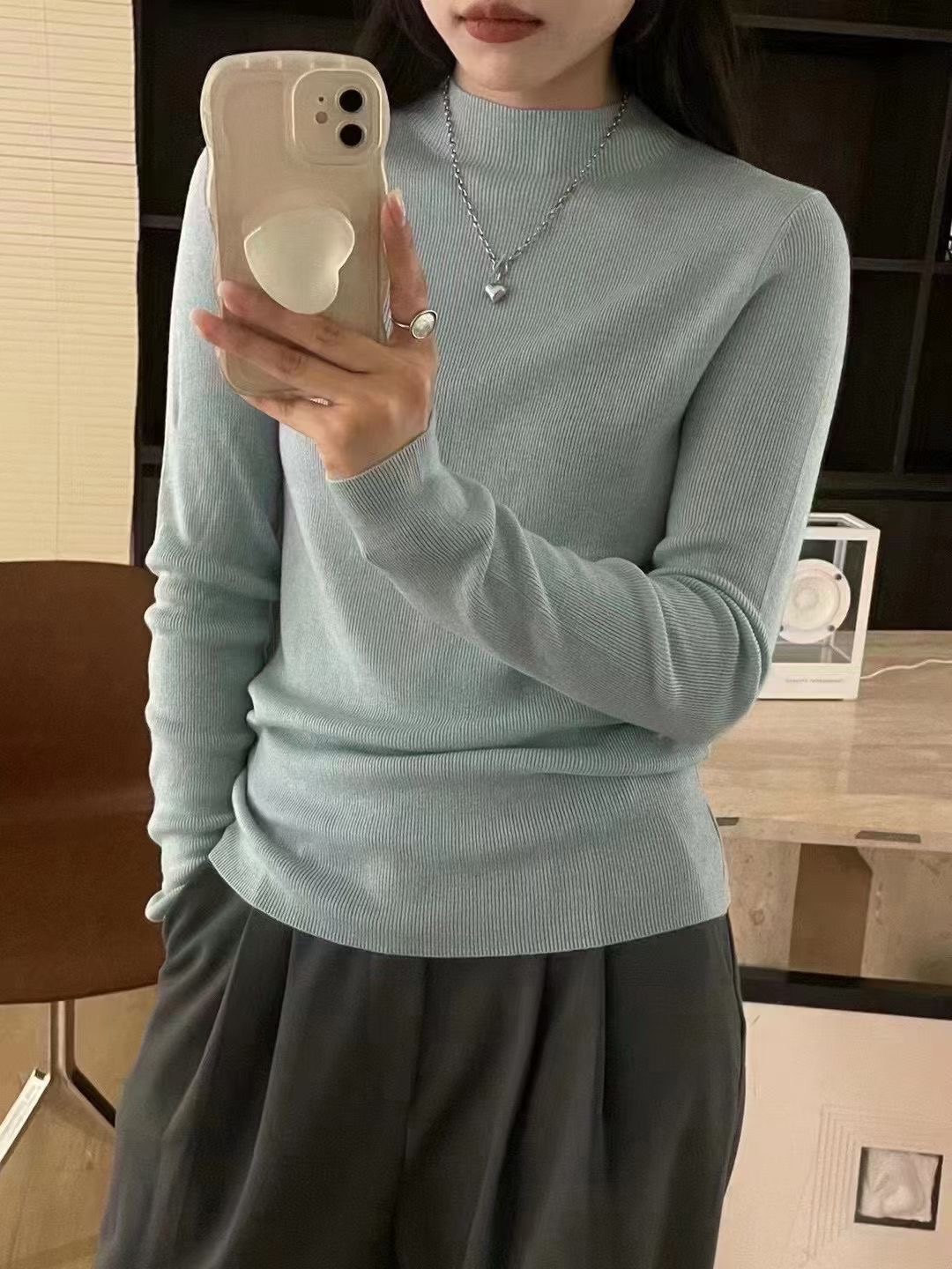 安哥拉毛实穿主义半高领打底