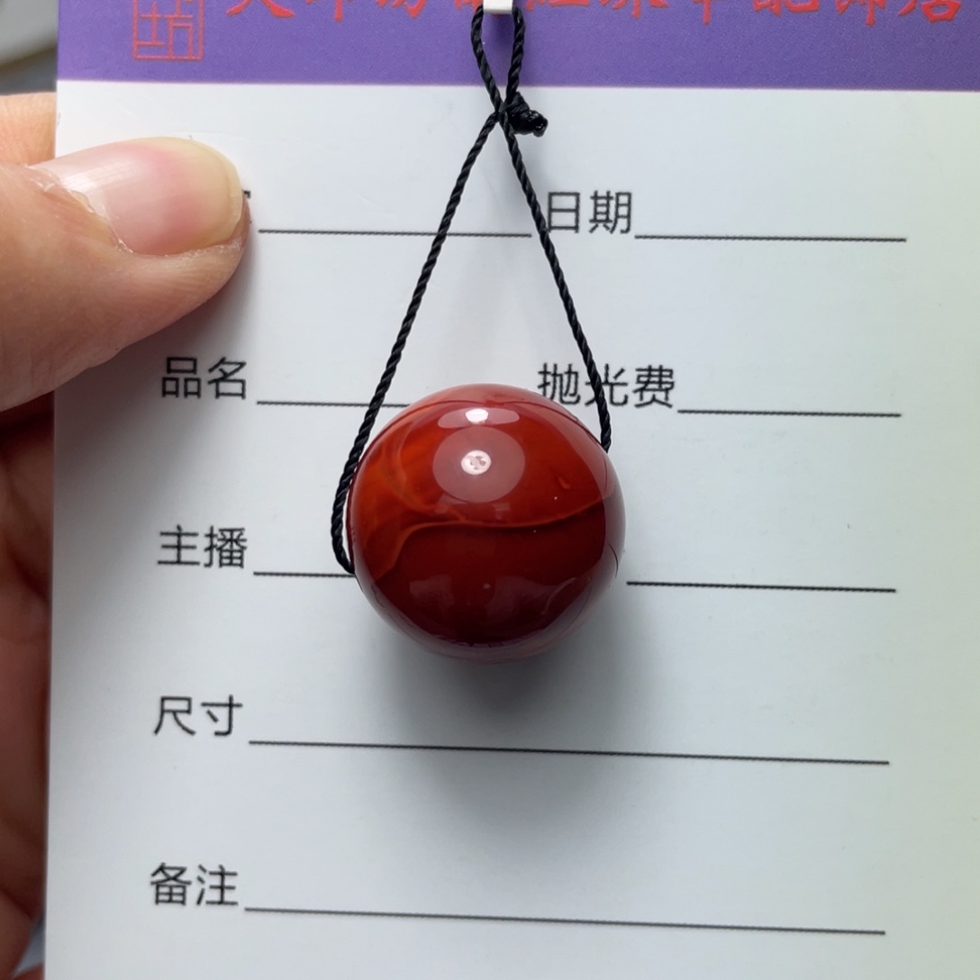南红玛瑙18mm单珠未镶嵌
