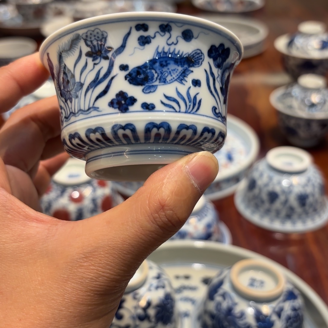 瓷片景德镇手工手绘茶具