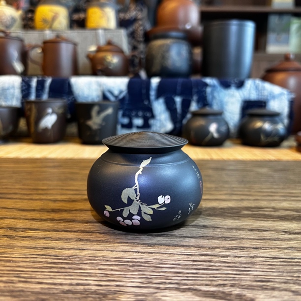 胡文佳老师/手工紫陶/精品迷你醒茶罐/斗茶罐